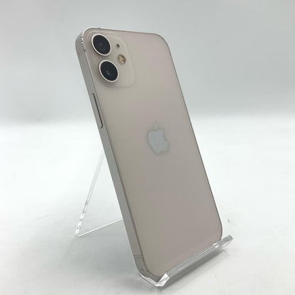 【最速発送】Apple iPhone iPhone 12 mini 256GB ホワイト docomo SIMフリー 白ロム【難有】 70%