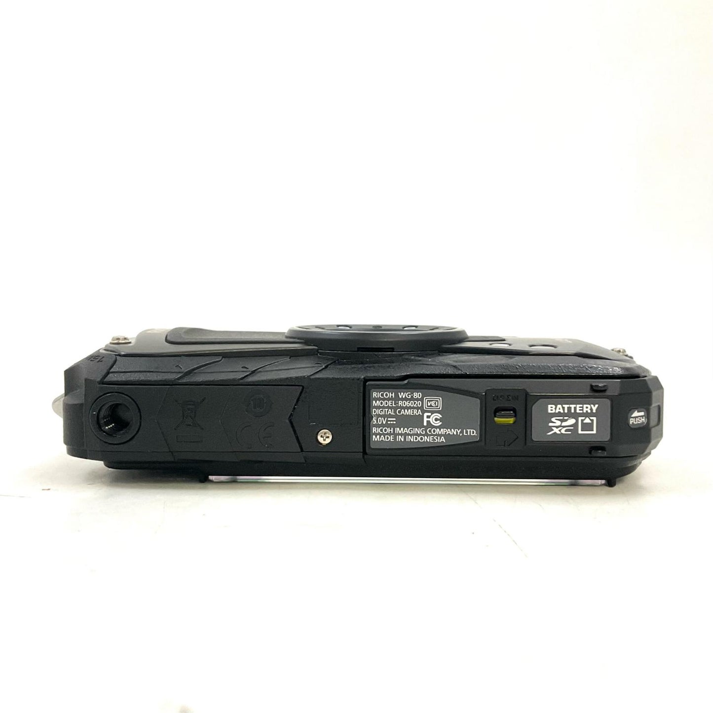 【全額返金保証】【最速発送】RICOH コンパクトデジタルカメラ WG-80 ブラック　 動作確認済
