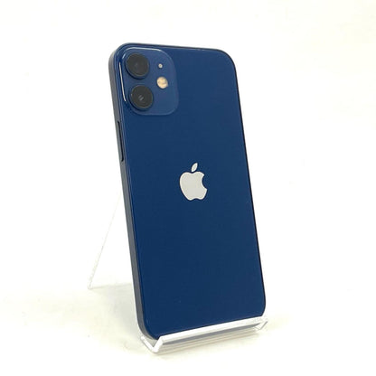 【全額返金保証】【最速発送】Apple iPhone iPhone 12 mini 128GB ブルー au 白ロム 動作確認済 77%