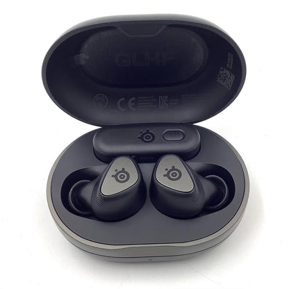 【全額返金保証】【最速発送】steelseries ワイヤレスイヤホン steelseries ARCTIS GAMEBUDS 美品 動作確認済