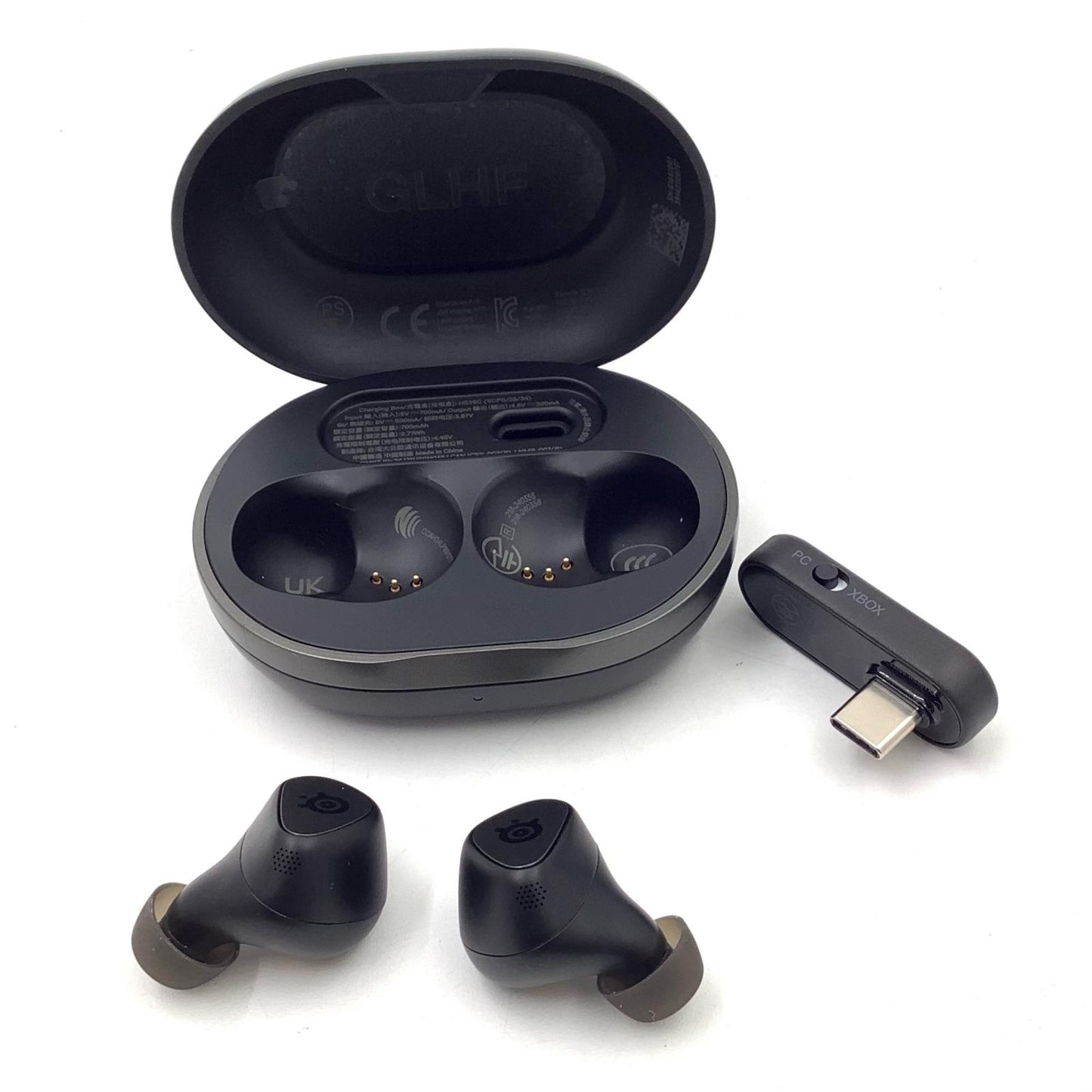 【全額返金保証】【最速発送】steelseries ワイヤレスイヤホン steelseries ARCTIS GAMEBUDS 美品 動作確認済
