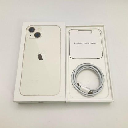 【全額返金保証】【最速発送】Apple iPhone iPhone 13 128GB スターライト au 白ロム 動作確認済 100%