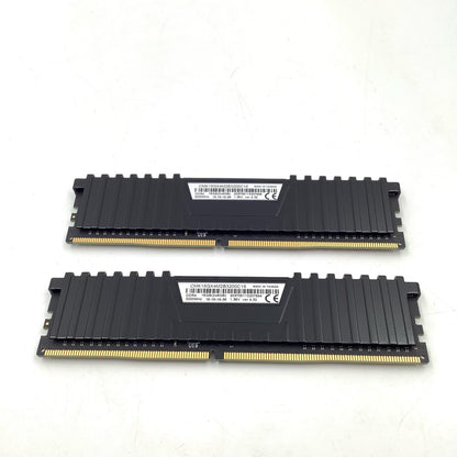 【全額返金保証】【最速発送】Corsair メモリ DDR4 PC4-25600 8GB 2枚組 合計16GB CMK16GX4M2B3200C16 美品 動作確認済