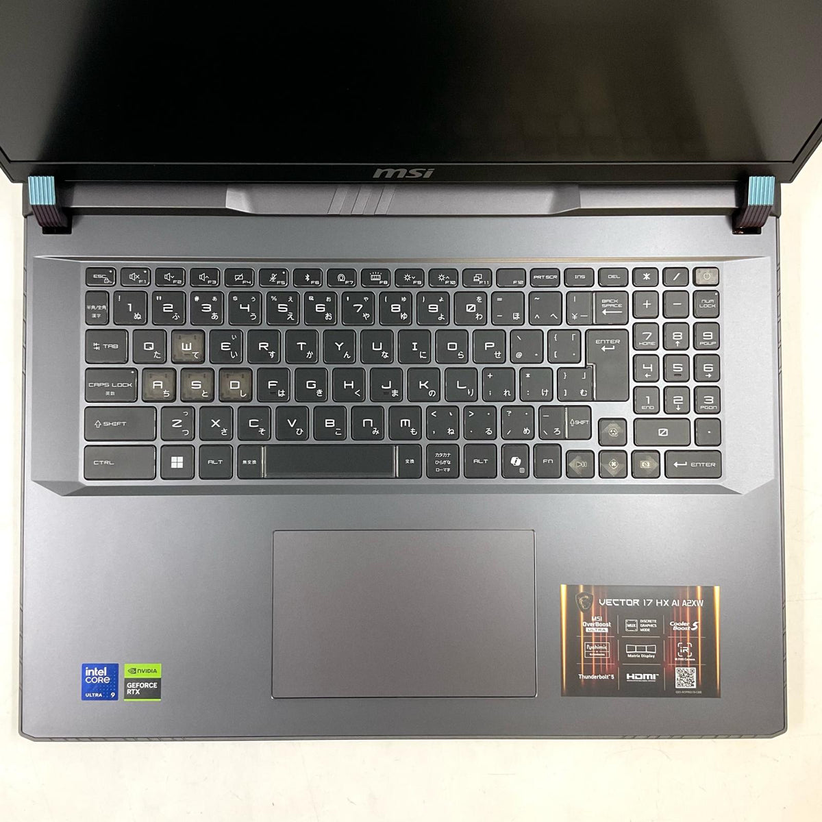 【全額返金保証】【最速発送】MSI Vector 17 HX A2XWJG Intel Core Ultra9 275HX 64GB M.2 SSD 1TB NVIDIA GeForce RTX 5090 Laptop 100% 超美品 動作確認済