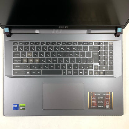 【全額返金保証】【最速発送】MSI Vector 17 HX A2XWJG Intel Core Ultra9 275HX 64GB M.2 SSD 1TB NVIDIA GeForce RTX 5090 Laptop 100% 超美品 動作確認済