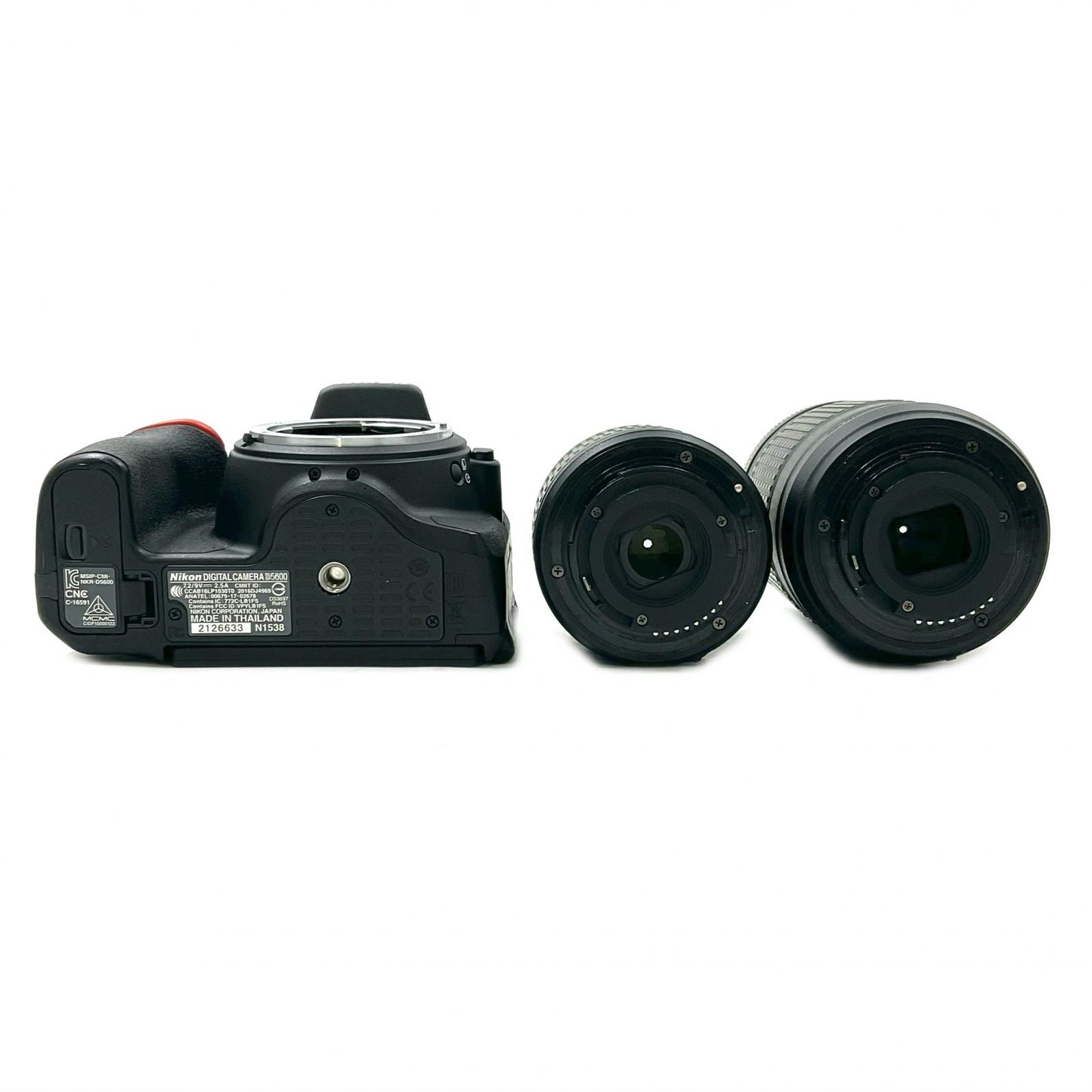 【全額返金保証】【最速発送】Nikon デジタル一眼 D5600 ダブルズームキット ブラック 美品 動作確認済