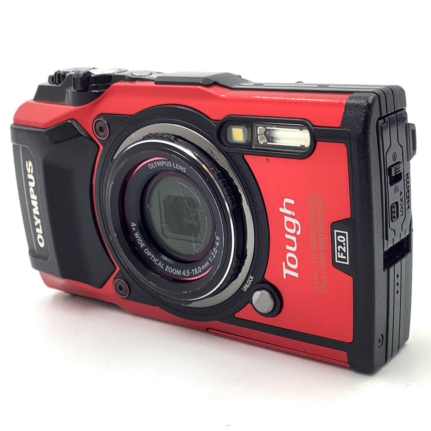 【全額返金保証】【最速発送】OLYMPUS コンパクトデジタルカメラ Tough TG-5 [レッド] 動作確認済