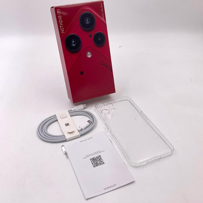 【全額返金保証】【最速発送】Nothing Technology Nothing Phone (3a) Lite 128GB レッド 楽天モバイル SIMフリー A001T 白ロム 超美品 動作確認済