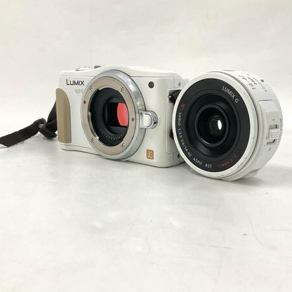 【全額返金保証】【最速発送】Panasonic デジタル一眼 LUMIX DMC-GF6X 電動ズームレンズキット ホワイト 動作確認済