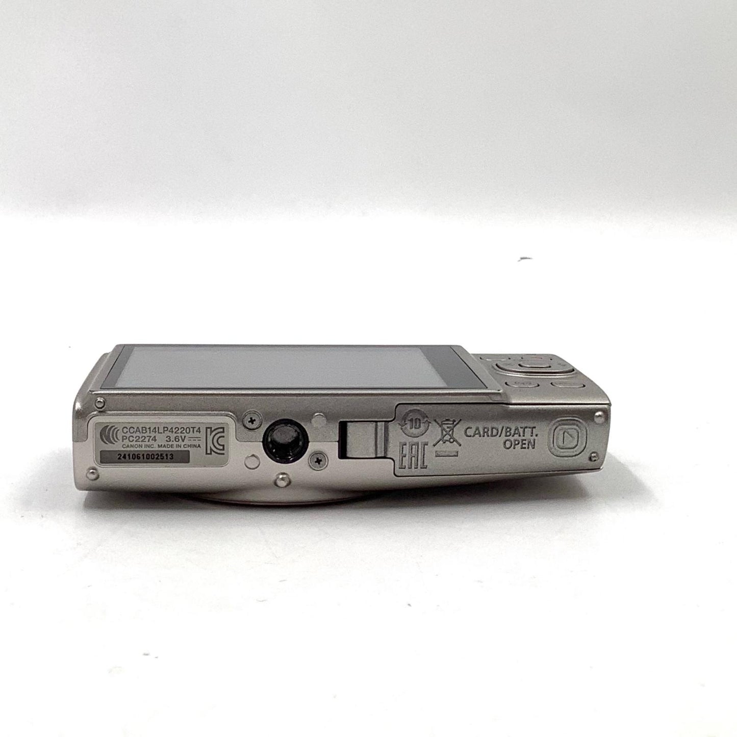 【全額返金保証】【最速発送】Canon コンパクトデジタルカメラ IXY 650 シルバー 美品 動作確認済