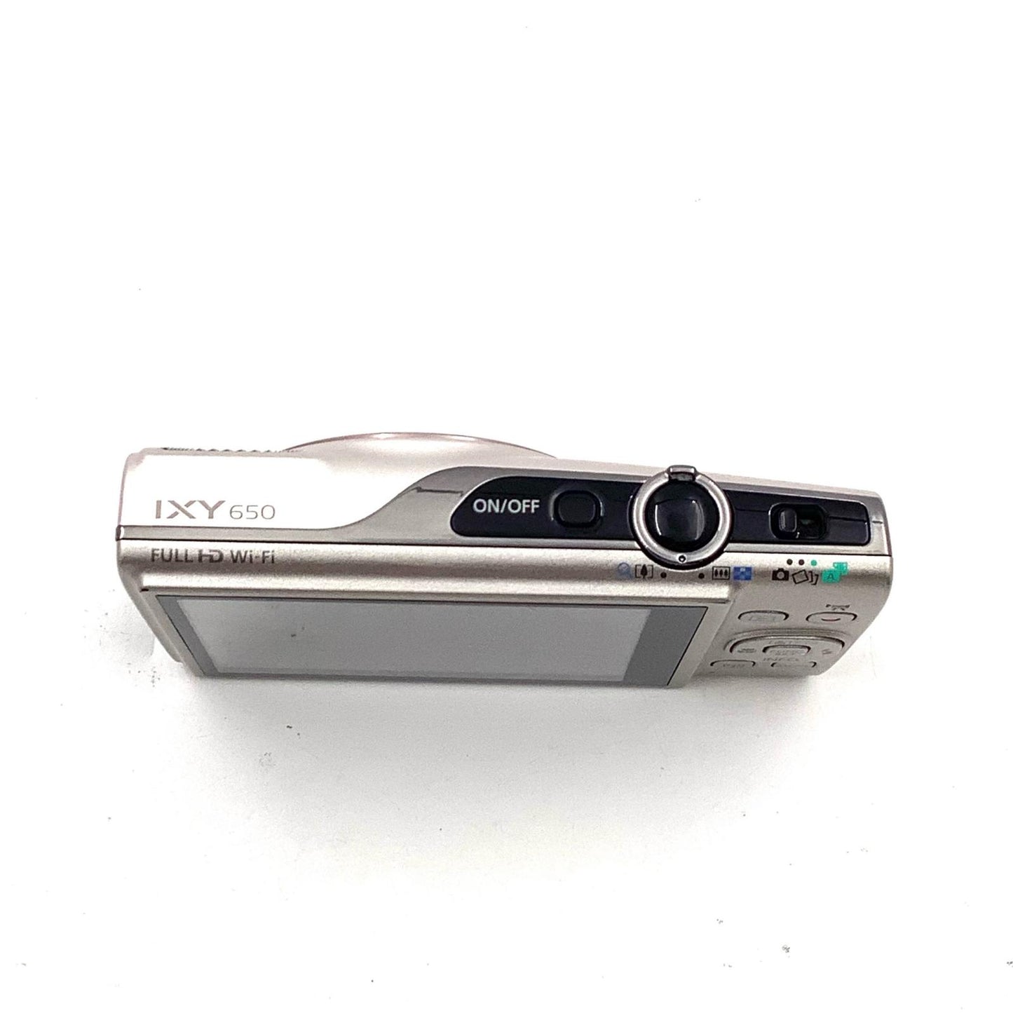 【全額返金保証】【最速発送】Canon コンパクトデジタルカメラ IXY 650 シルバー 美品 動作確認済