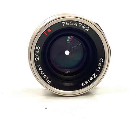 【全額返金保証】【最速発送】CONTAX Carl Zeiss Planar 45mm f2 T* 動作確認済