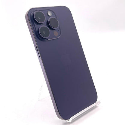 【全額返金保証】【最速発送】Apple iPhone iPhone Pro 14 256GB ディープパープル Softbank 白ロム 美品 動作確認済 80%