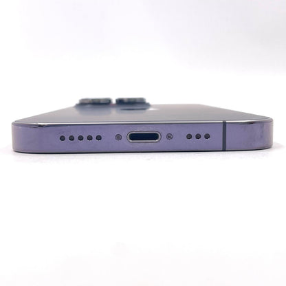 【全額返金保証】【最速発送】Apple iPhone iPhone Pro 14 256GB ディープパープル Softbank 白ロム 美品 動作確認済 80%