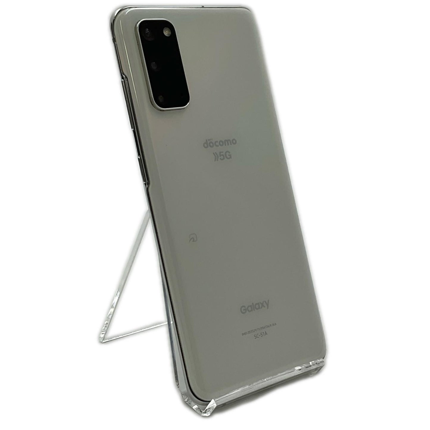 【全額返金保証】【最速発送】SAMSUNG Galaxy S20 128GB クラウドホワイト docomo SC-51A 白ロム 美品 動作確認済