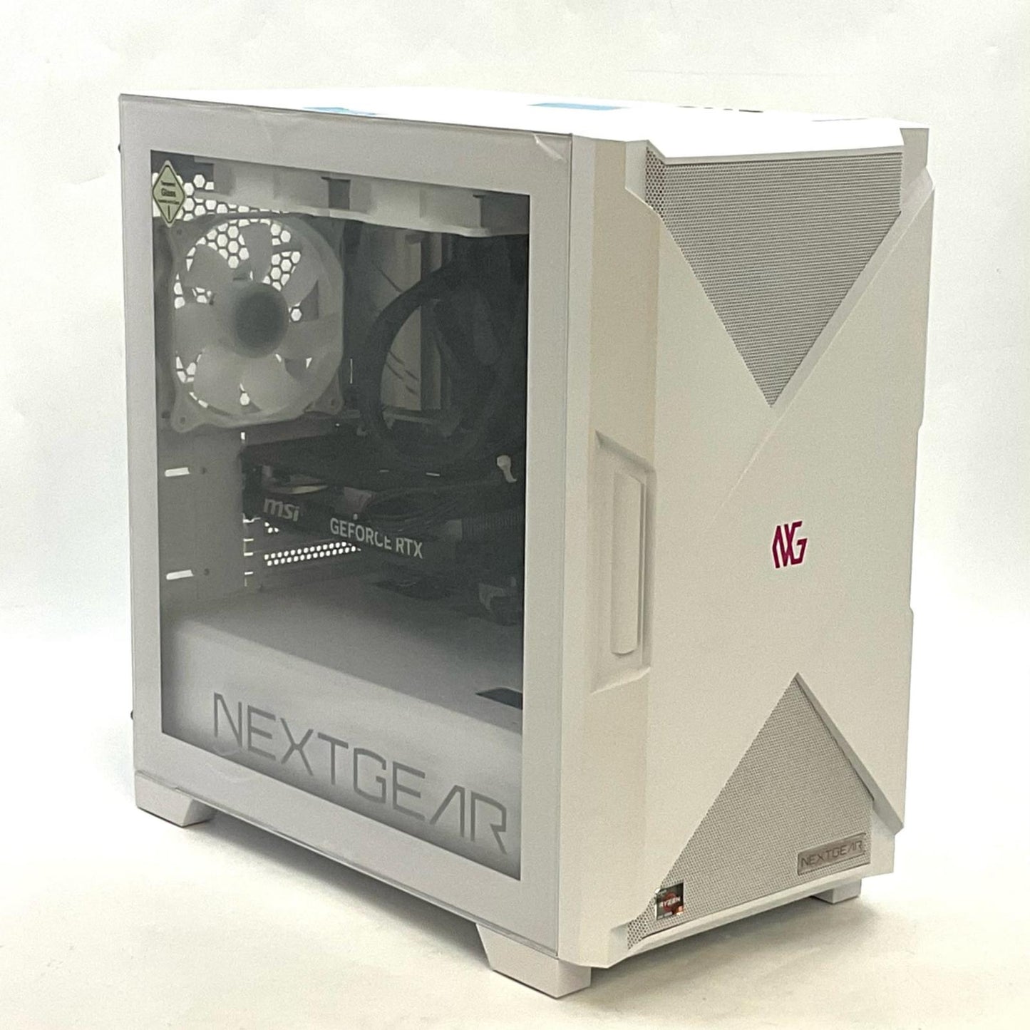 【全額返金保証】【最速発送】MouseComputer NEXTGEAR JG JGA5G60W5AACW101DECAL Ryzen 5 4500 64GB M.2 SSD 1TB RTX 4060 美品 動作確認済