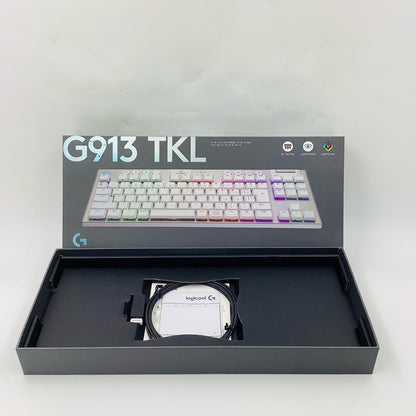 【全額返金保証】【最速発送】Logicool G913 TKL テンキーレス LIGHTSPEED ワイヤレス RGB メカニカル ゲーミング キーボード YR0076 超美品 動作確認済
