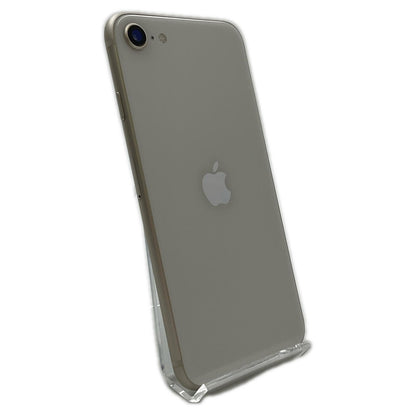 【全額返金保証】【最速発送】Apple iPhone iPhone SE（第3世代） 128GB スターライト Softbank 白ロム 美品 動作確認済 85%