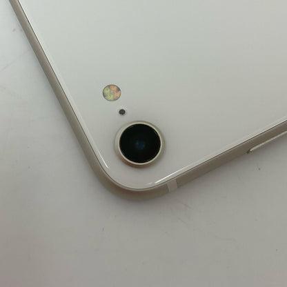 【全額返金保証】【最速発送】Apple iPhone iPhone SE（第3世代） 128GB スターライト Softbank 白ロム 美品 動作確認済 85%