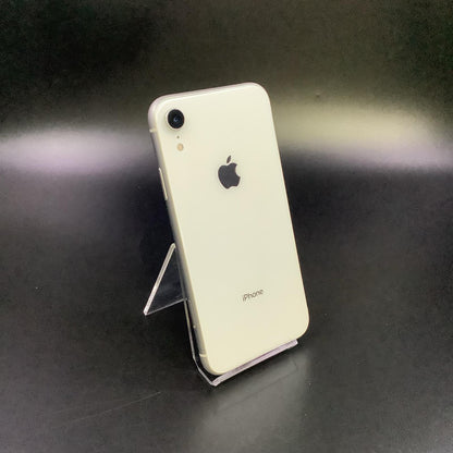 【全額返金保証】【最速発送】Apple iPhone iPhone XR 128GB ホワイト SIMフリー 白ロム 動作確認済 80%