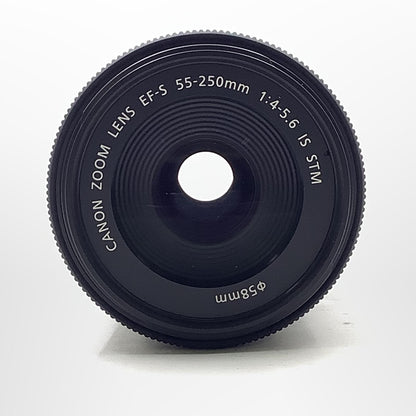 【全額返金保証】【最速発送】Canon EF-S55-250mm F4-5.6 IS STM 美品 動作確認済
