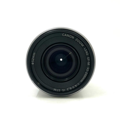 【全額返金保証】【最速発送】Canon EF-M 55-200mm F4.5-6.3 IS STM [シルバー] 超美品 動作確認済