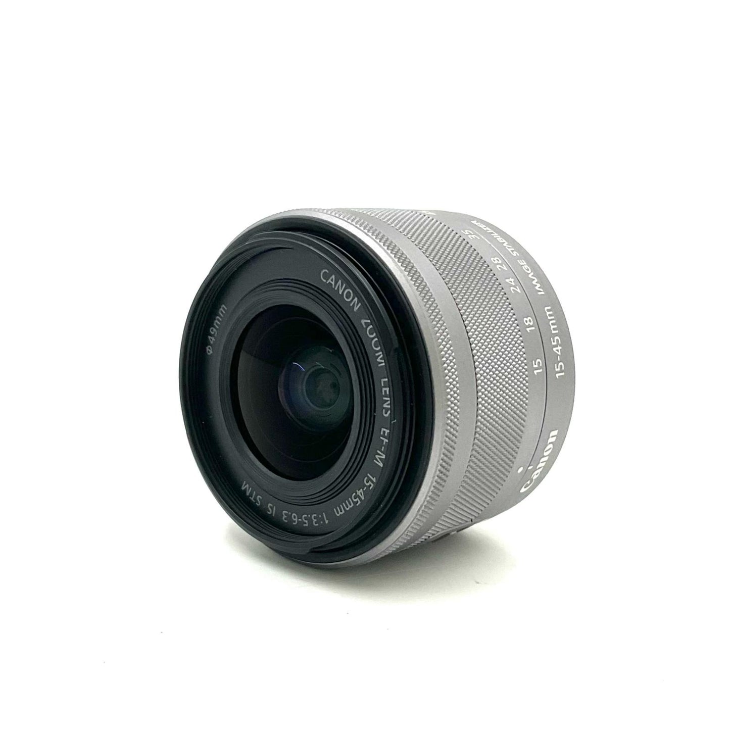 【全額返金保証】【最速発送】Canon EF-M 15-45mm F3.5-6.3 IS STM [シルバー] 美品 動作確認済