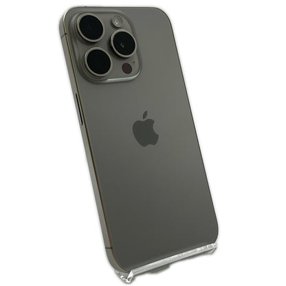 【全額返金保証】【最速発送】Apple iPhone iPhone 15 Pro 256GB ナチュラルチタニウム au SIMフリー 白ロム 美品 動作確認済 99%
