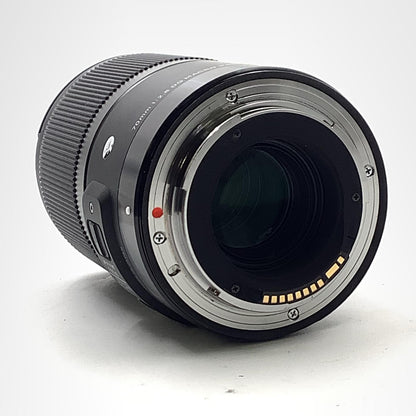 【全額返金保証】【最速発送】SIGMA 70mm F2.8 DG MACRO [キヤノン用] 美品 動作確認済