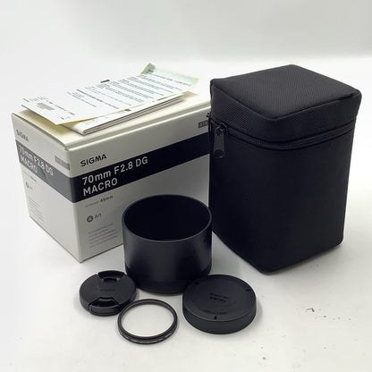 【全額返金保証】【最速発送】SIGMA 70mm F2.8 DG MACRO [キヤノン用] 美品 動作確認済