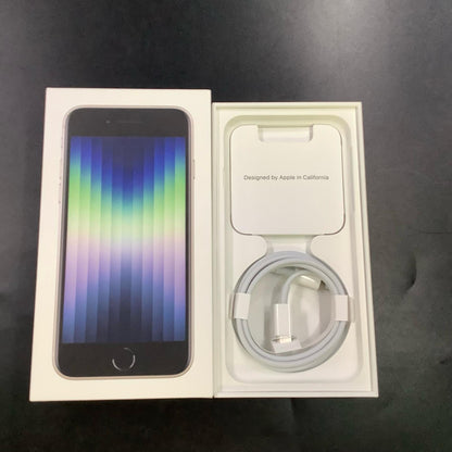 【最速発送】Apple iPhone iPhone SE（第3世代） 64GB スターライト au SIMフリー 白ロム【難有】 70%