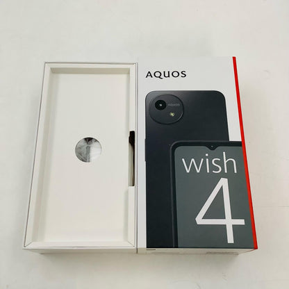 【全額返金保証】【最速発送】SHARP AQUOS wish4 64GB ブラック Softbank SIMフリー A403SH 白ロム 超美品 動作確認済