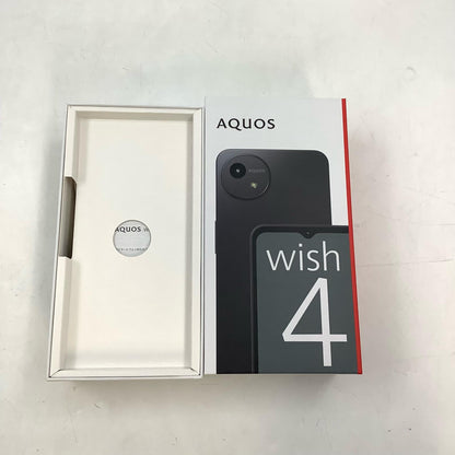【全額返金保証】【最速発送】SHARP AQUOS wish4 64GB ブラック Softbank SIMフリー A403SH 白ロム 超美品 動作確認済