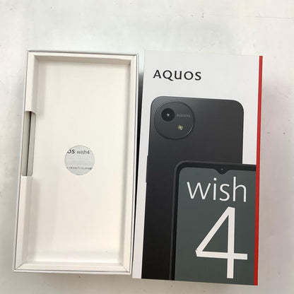【全額返金保証】【最速発送】SHARP AQUOS wish4 64GB ブラック Softbank SIMフリー A403SH 白ロム 超美品 動作確認済