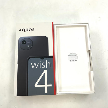 【全額返金保証】【最速発送】SHARP AQUOS wish4 64GB ブラック Softbank SIMフリー A403SH 白ロム 超美品 動作確認済