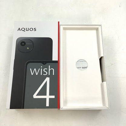 【全額返金保証】【最速発送】SHARP AQUOS wish4 64GB ブラック Softbank SIMフリー A403SH 白ロム 超美品 動作確認済