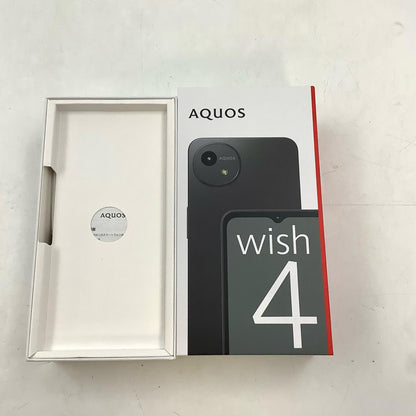 【全額返金保証】【最速発送】SHARP AQUOS wish4 64GB ブラック Softbank SIMフリー A403SH 白ロム 超美品 動作確認済