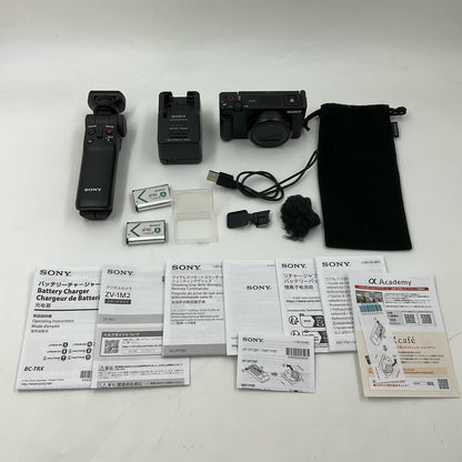 【全額返金保証】【最速発送】SONY コンパクトデジタルカメラ VLOGCAM ZV-1M2G シューティンググリップキット [ブラック] 美品 動作確認済