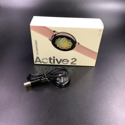 【全額返金保証】【最速発送】SAMSUNG Galaxy Watch Active2 40mm SM-R830NSDAXJP 美品 動作確認済