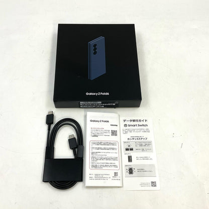 【全額返金保証】【最速発送】SAMSUNG Galaxy Z Fold6 256GB ネイビー au SIMフリー SCG28 白ロム 美品 動作確認済