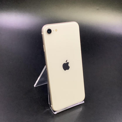 【全額返金保証】【最速発送】Apple iPhone iPhone SE（第3世代） 64GB スターライト Softbank SIMフリー 白ロム 美品 動作確認済 85%