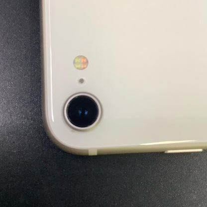 【全額返金保証】【最速発送】Apple iPhone iPhone SE（第3世代） 64GB スターライト Softbank SIMフリー 白ロム 美品 動作確認済 91%
