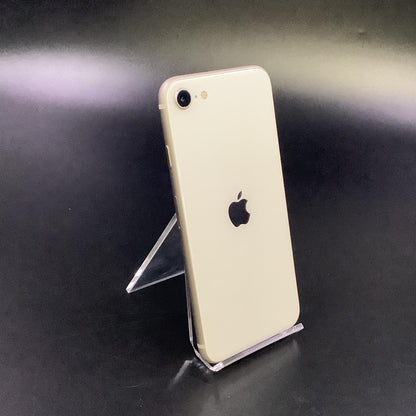 【全額返金保証】【最速発送】Apple iPhone iPhone SE（第3世代） 64GB スターライト Softbank SIMフリー 白ロム 美品 動作確認済 85%