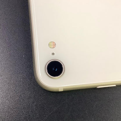 【全額返金保証】【最速発送】Apple iPhone iPhone SE（第3世代） 64GB スターライト Softbank SIMフリー 白ロム 美品 動作確認済 85%