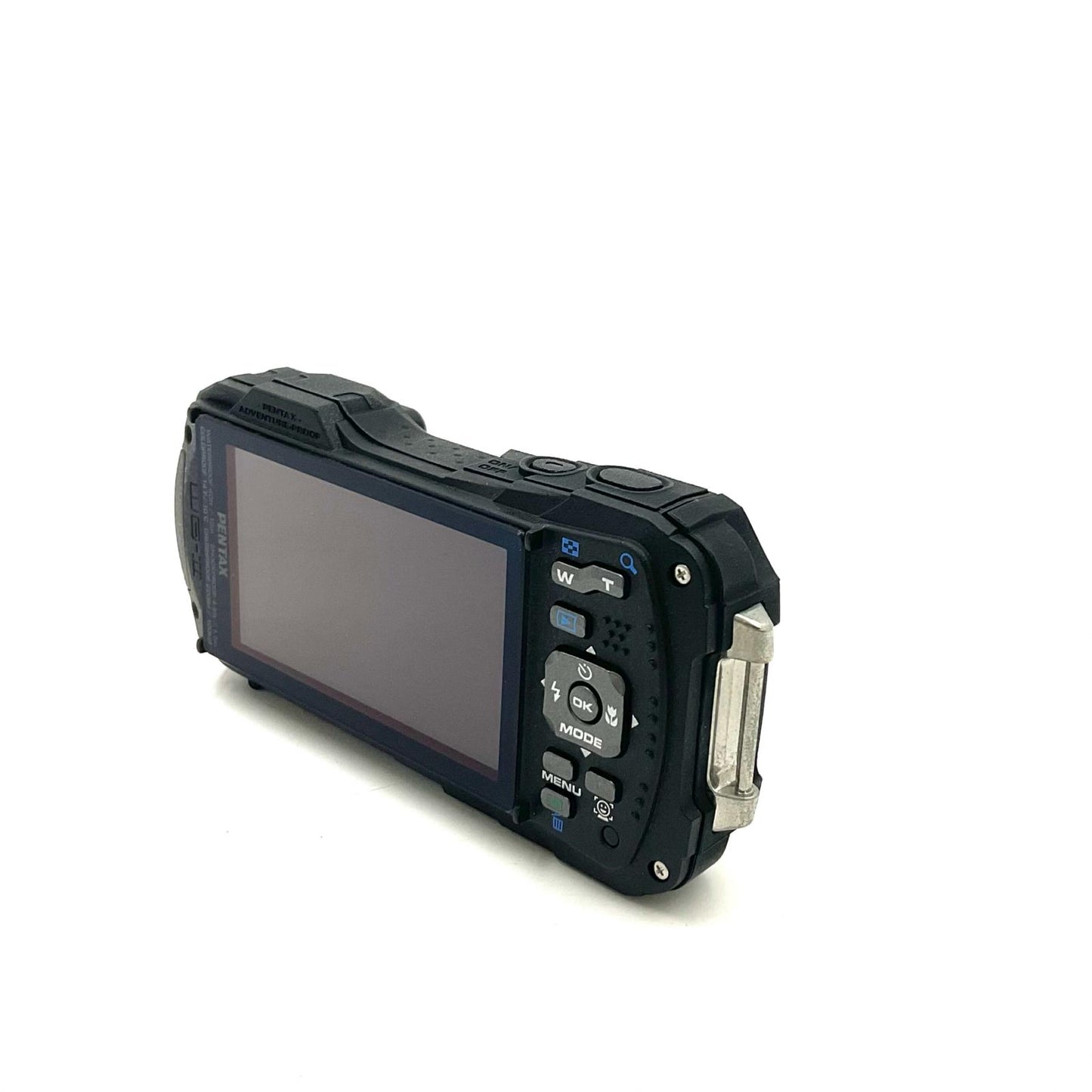 【全額返金保証】【最速発送】PENTAX コンパクトデジタルカメラ Optio WG-2 ブルー 美品 動作確認済