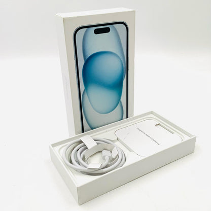 【全額返金保証】【最速発送】Apple iPhone iPhone 15 128GB ブルー Softbank 白ロム 美品 動作確認済 82%