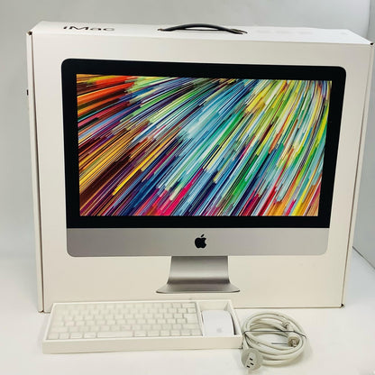 【全額返金保証】【最速発送】Apple iMac 21.5インチ クアッドコア intel core i3 16GB HDD 1TB シルバー 美品 動作確認済