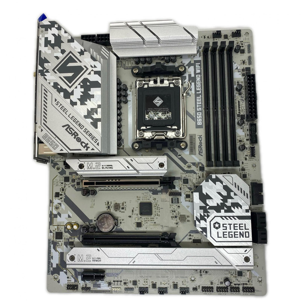 【全額返金保証】【最速発送】ASRock マザーボード B650 STEEL LEGEND WIFI （動作未確認） 動作確認済