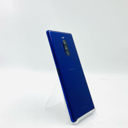 【全額返金保証】【最速発送】Sony Xperia 1 SoftBank 64GB パープル Softbank 802SO 白ロム 動作確認済