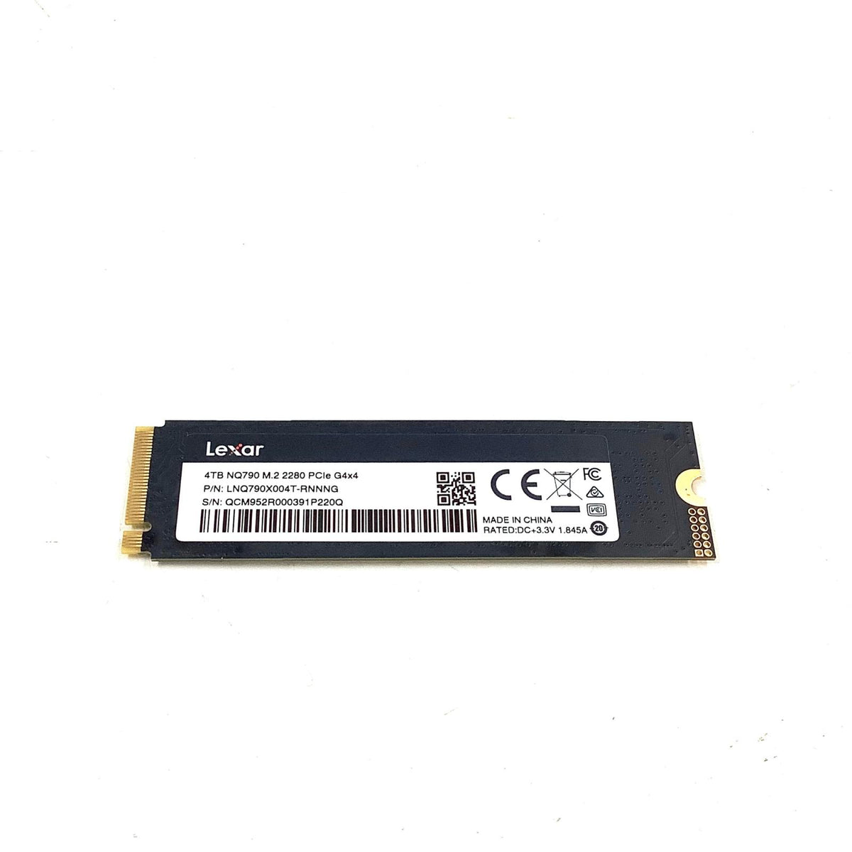 【全額返金保証】【最速発送】Lexar ストレージ 4TB NQ790 M.2 2280 PCIe Gen4×4 NVMe SSD 美品 動作確認済